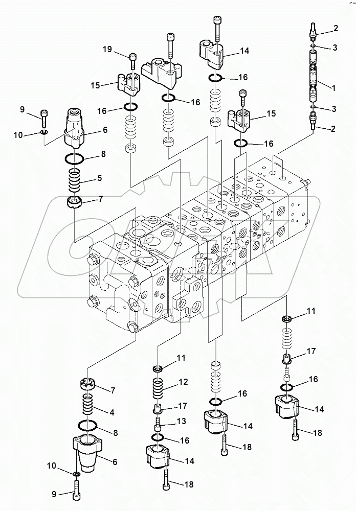 10-SPOOL CONTROL VALVE (7/16)