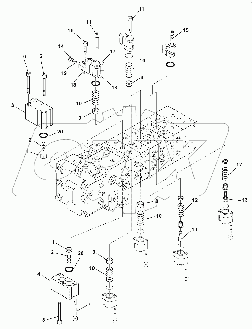 10-SPOOL CONTROL VALVE (8/16)