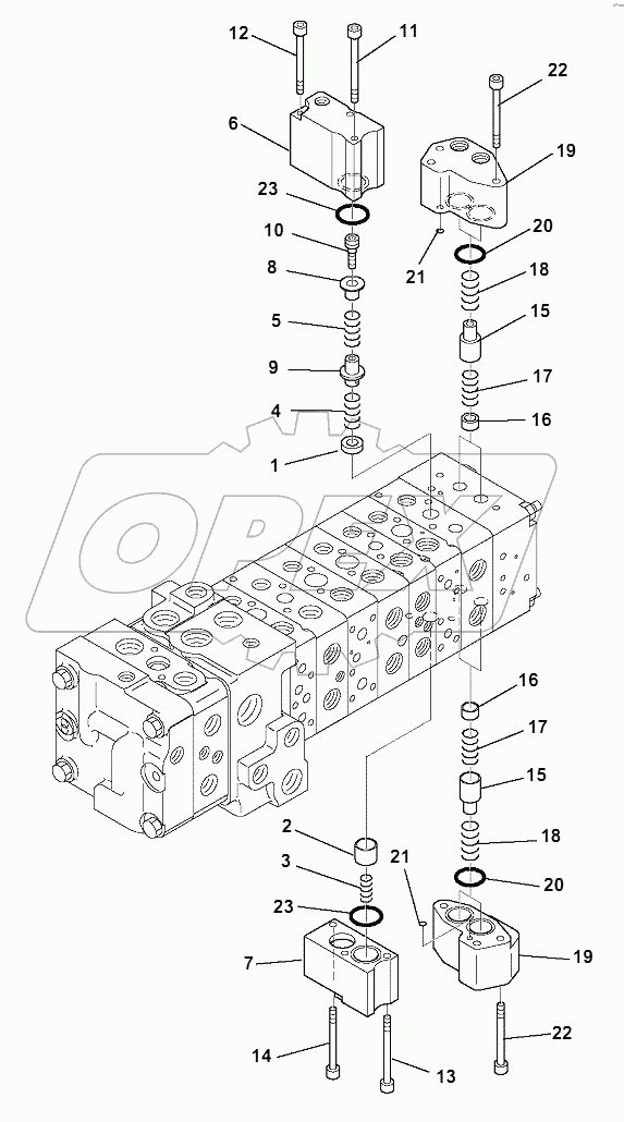 10-SPOOL CONTROL VALVE (9/16)