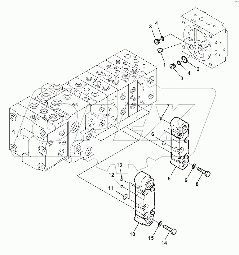 10-SPOOL CONTROL VALVE (12/16)