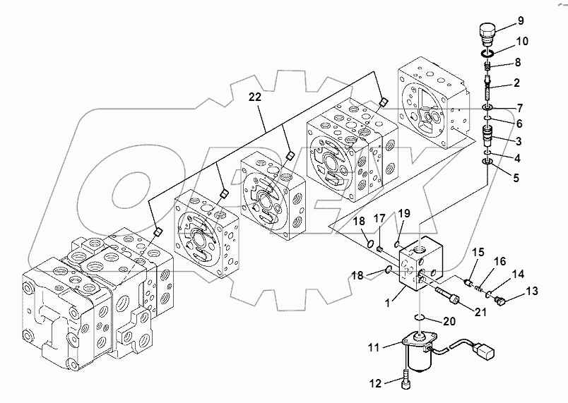 10-SPOOL CONTROL VALVE (13/16)