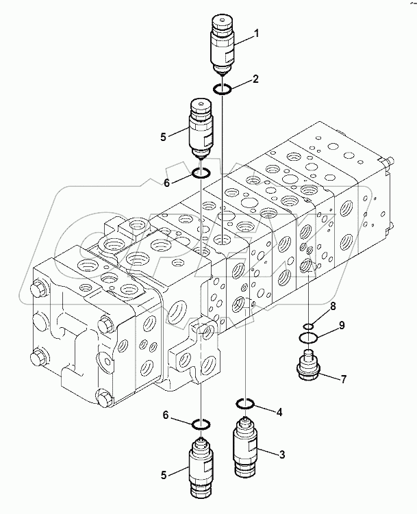 10-SPOOL CONTROL VALVE (15/16)