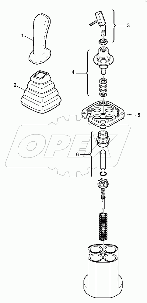 BACKHOE PPC VALVE, L.H.