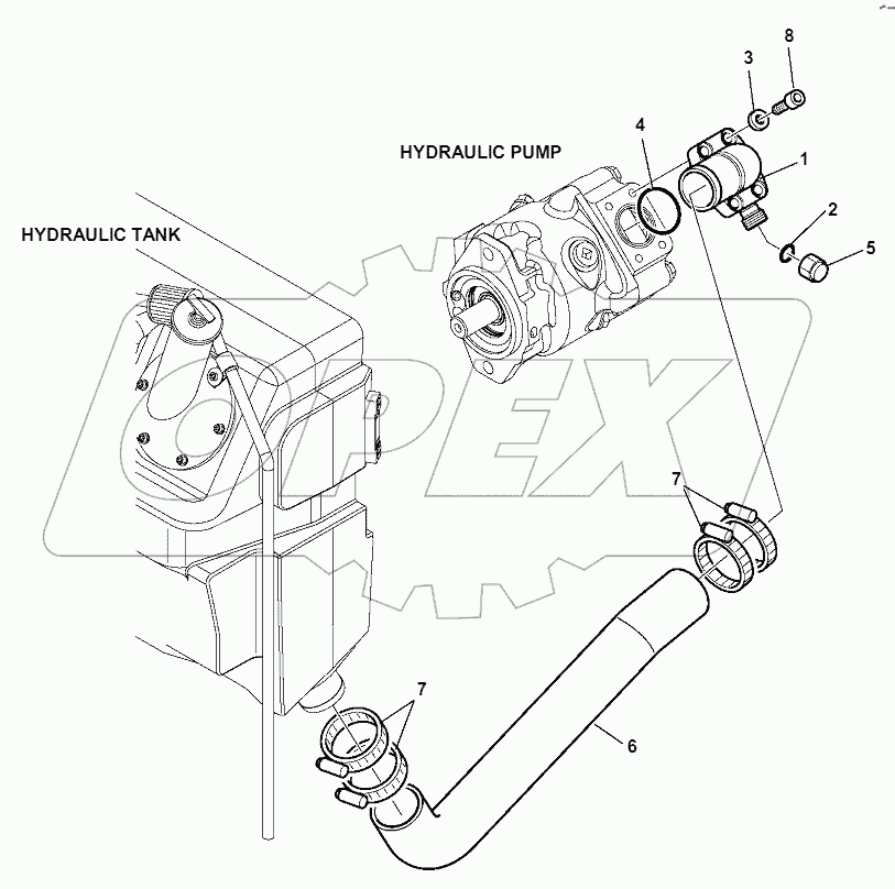 HYDRAULIC PIPING (SUCTION LINE)