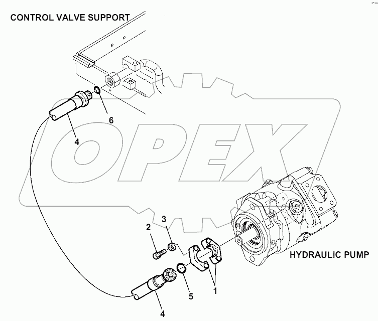 HYDRAULIC PIPING (DRAIN LINE) (2/2)