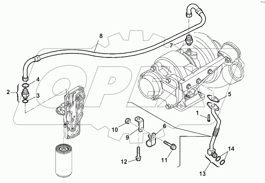 LUBRICATING OIL PIPING