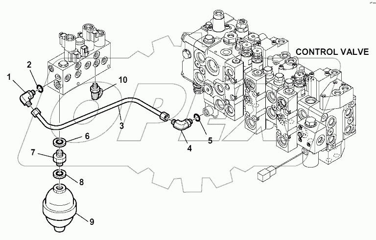 HYDRAULIC PIPING (SERVOCONTROL DELIVERY LINE)