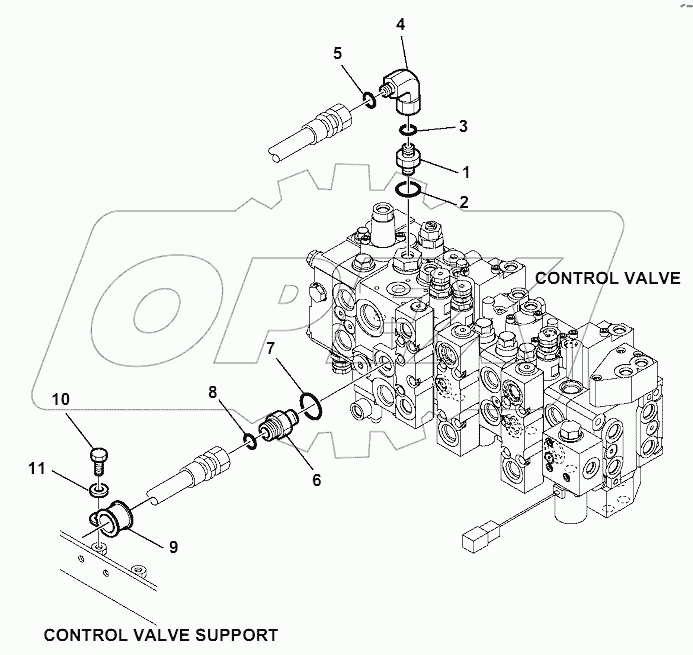 HYDRAULIC PIPING (STEERING LINE) (1/4)