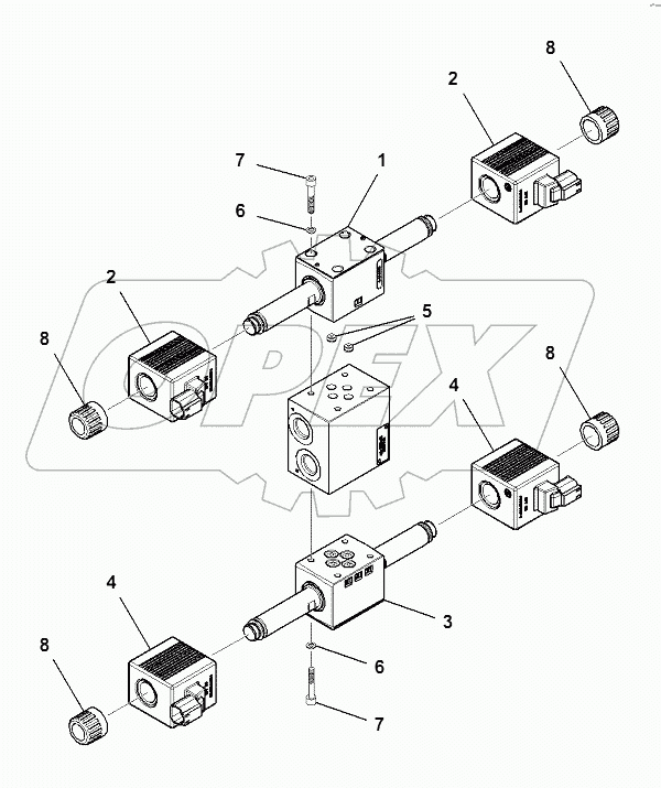 HYDRAULIC PIPING (STEERING LINE) (4/4)