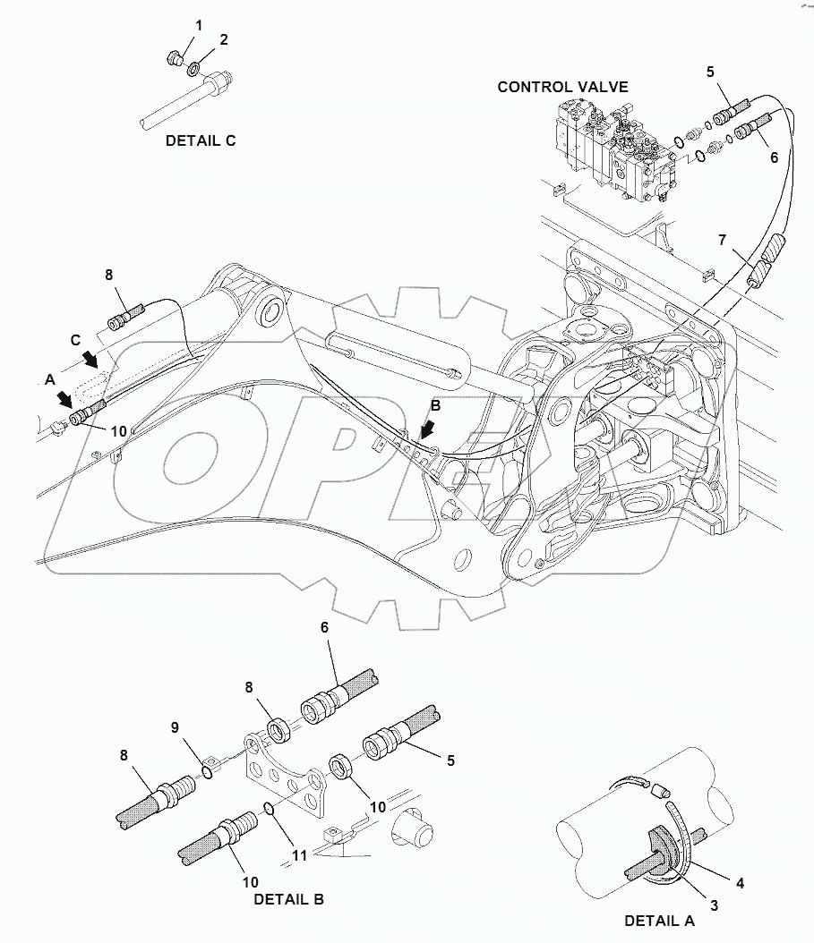HYDRAULIC PIPING (ARM LINE)