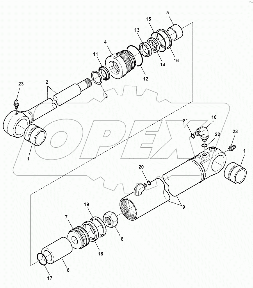 SHOVEL ARM LIFTING CYLINDER