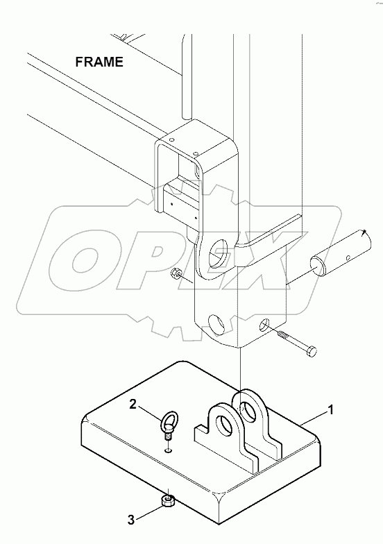 OUTRIGGER FOOT (FOR 28'' WHEELS)