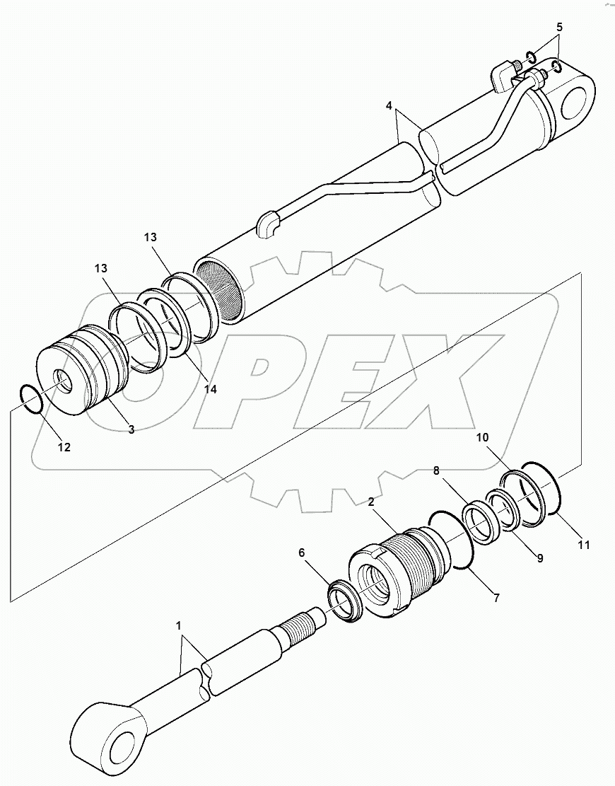 TELESCOPIC ARM CYLINDER