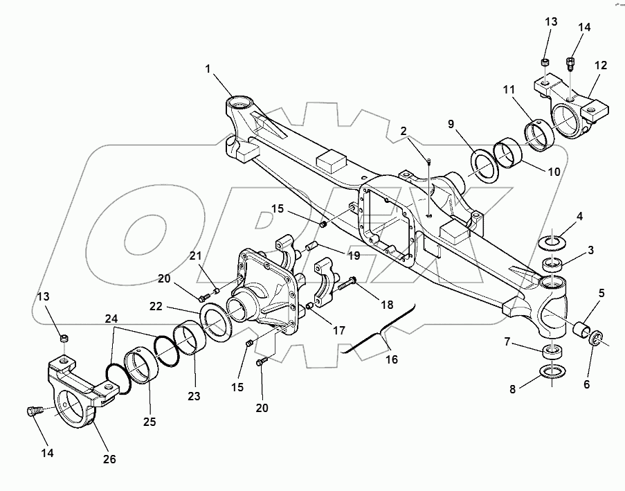 FRONT AXLE (1/7)