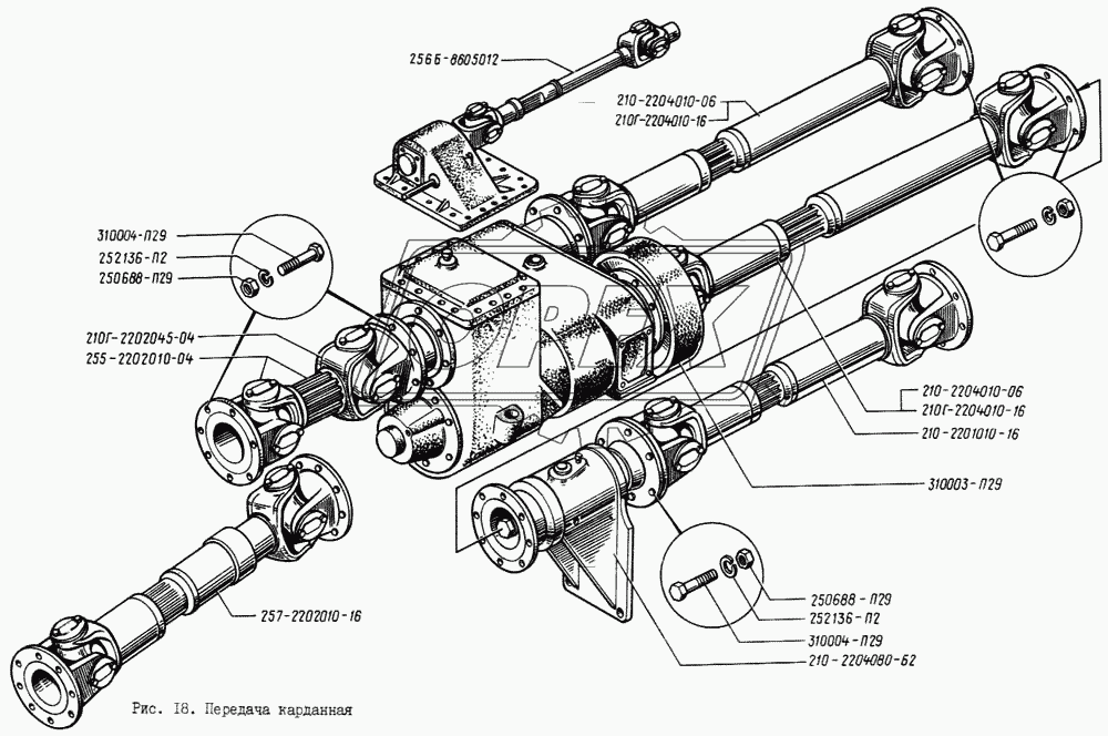 Передача карданная