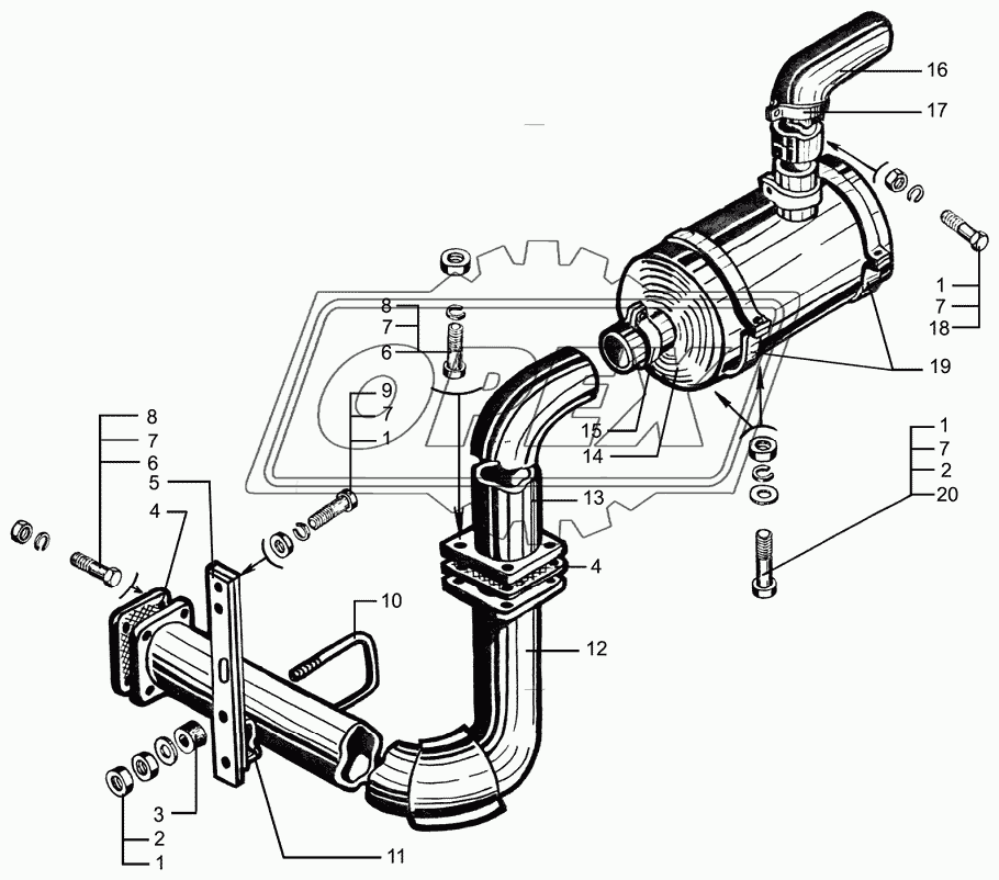 Система выпуска отработавших газов