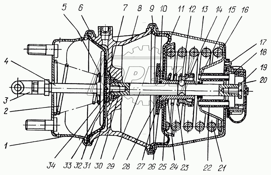 Камера тормозная задняя