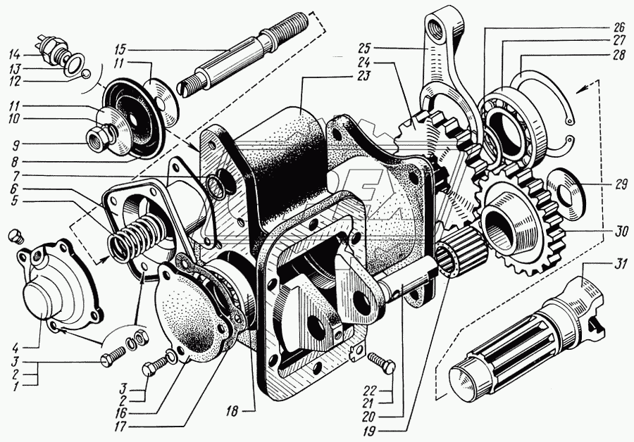 Коробка отбора мощности 2