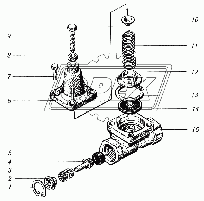 Клапан защитный одинарный