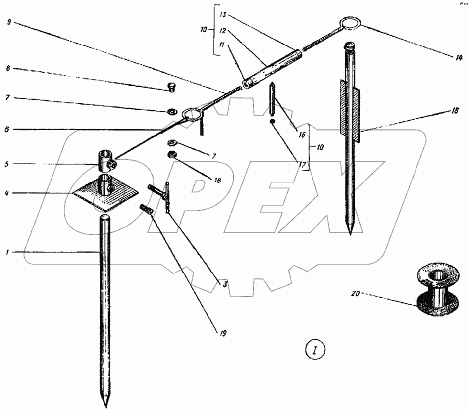 Трос направляющий Д699-0506-0