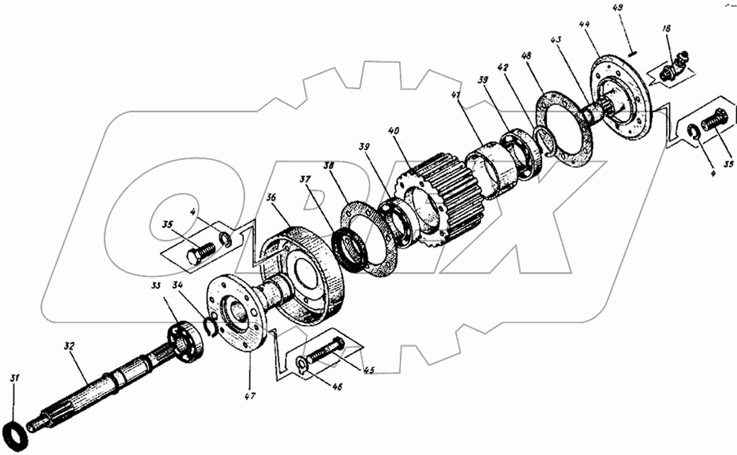 Установка двигателя ДС-143А.31.02.000