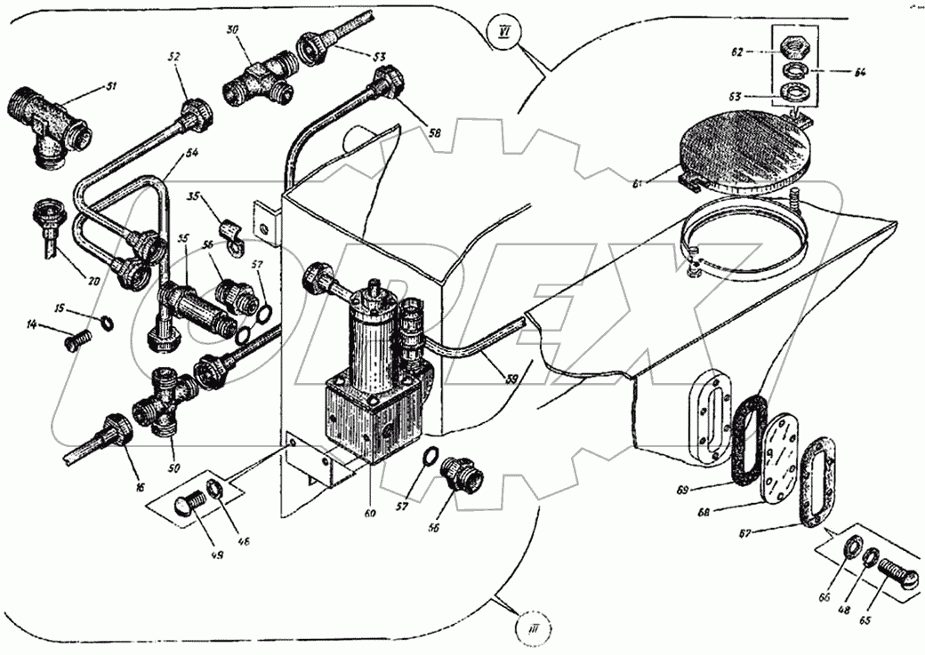 Гидросистема ДС-143.05.00.000