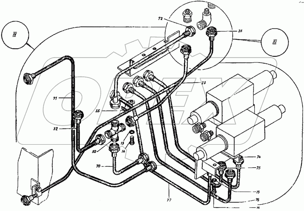 Гидросистема ДС-143.05.00.000