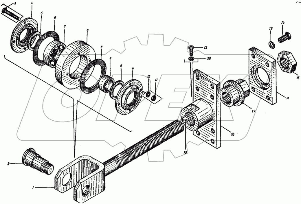 Установка шнека ДС-143А.31.08.000