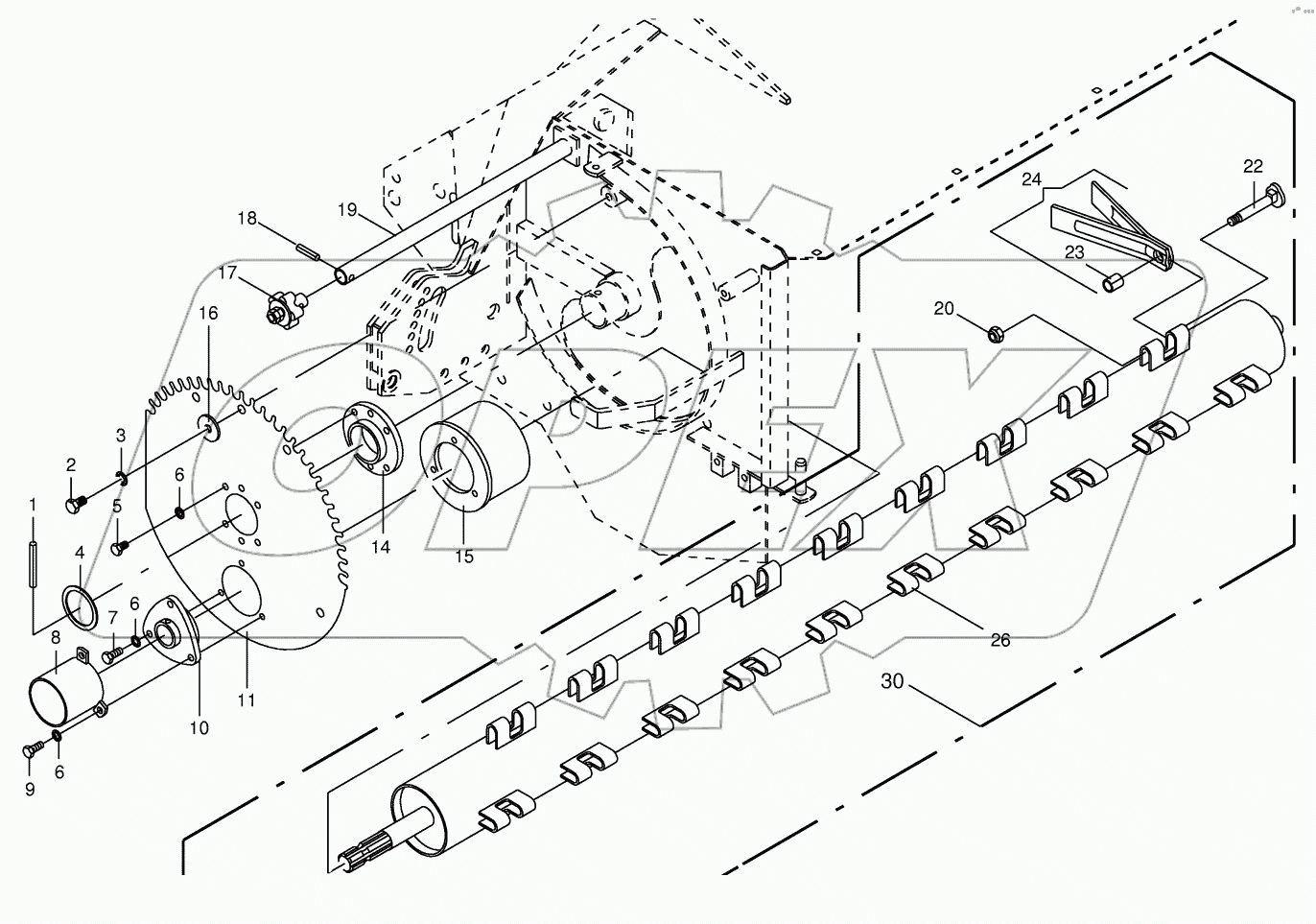 Conditioner drum with additional parts