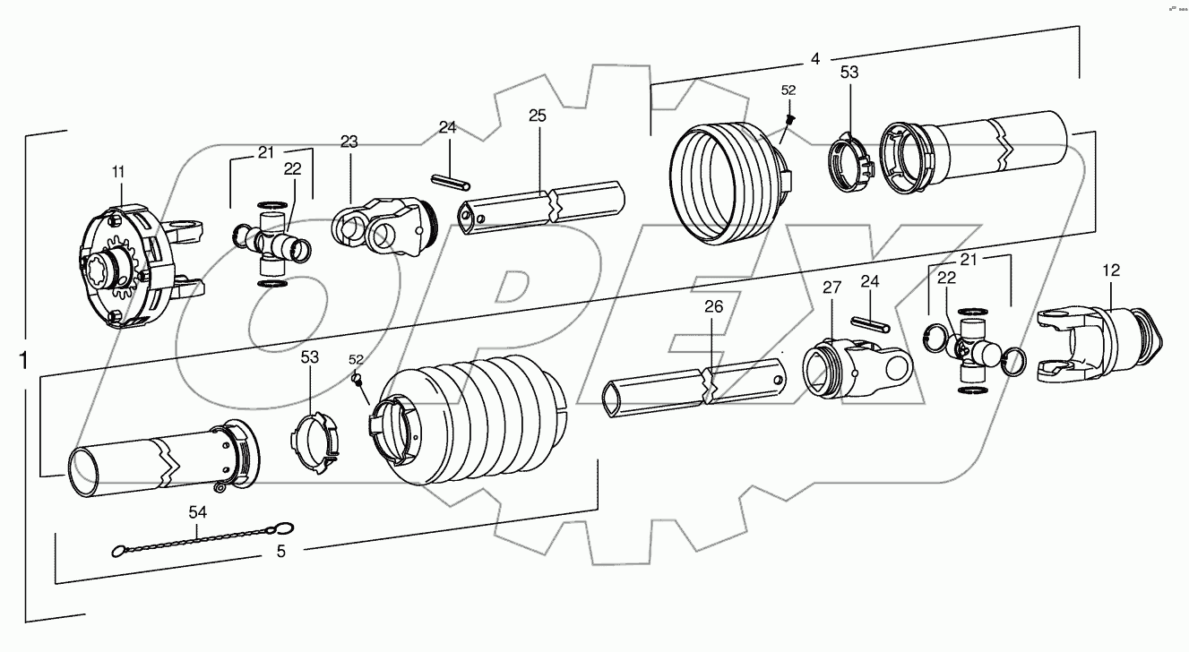 P.T.O shafts Walterscheid
