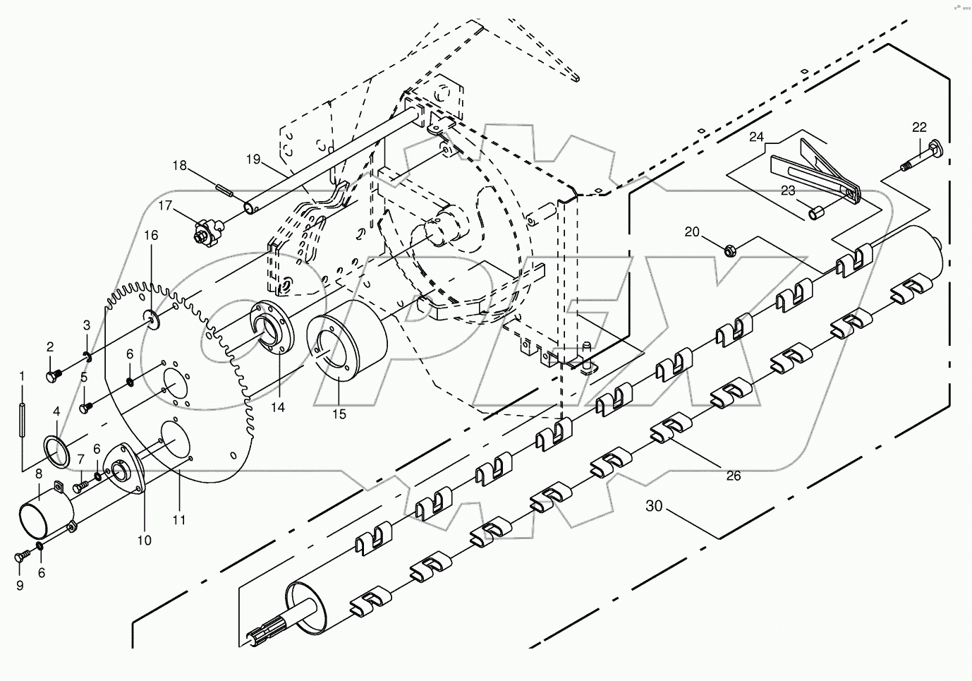 Conditioner drum with additional parts