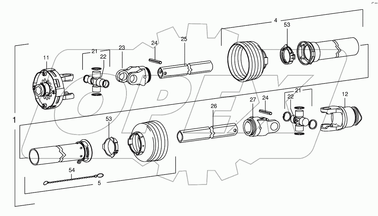 P.T.O shafts Walterscheid