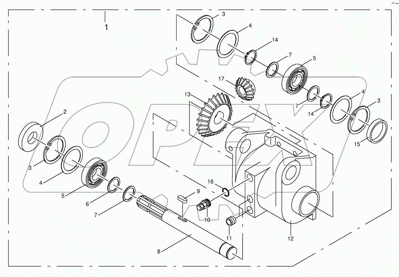 Main gearbox 540 U/min -green