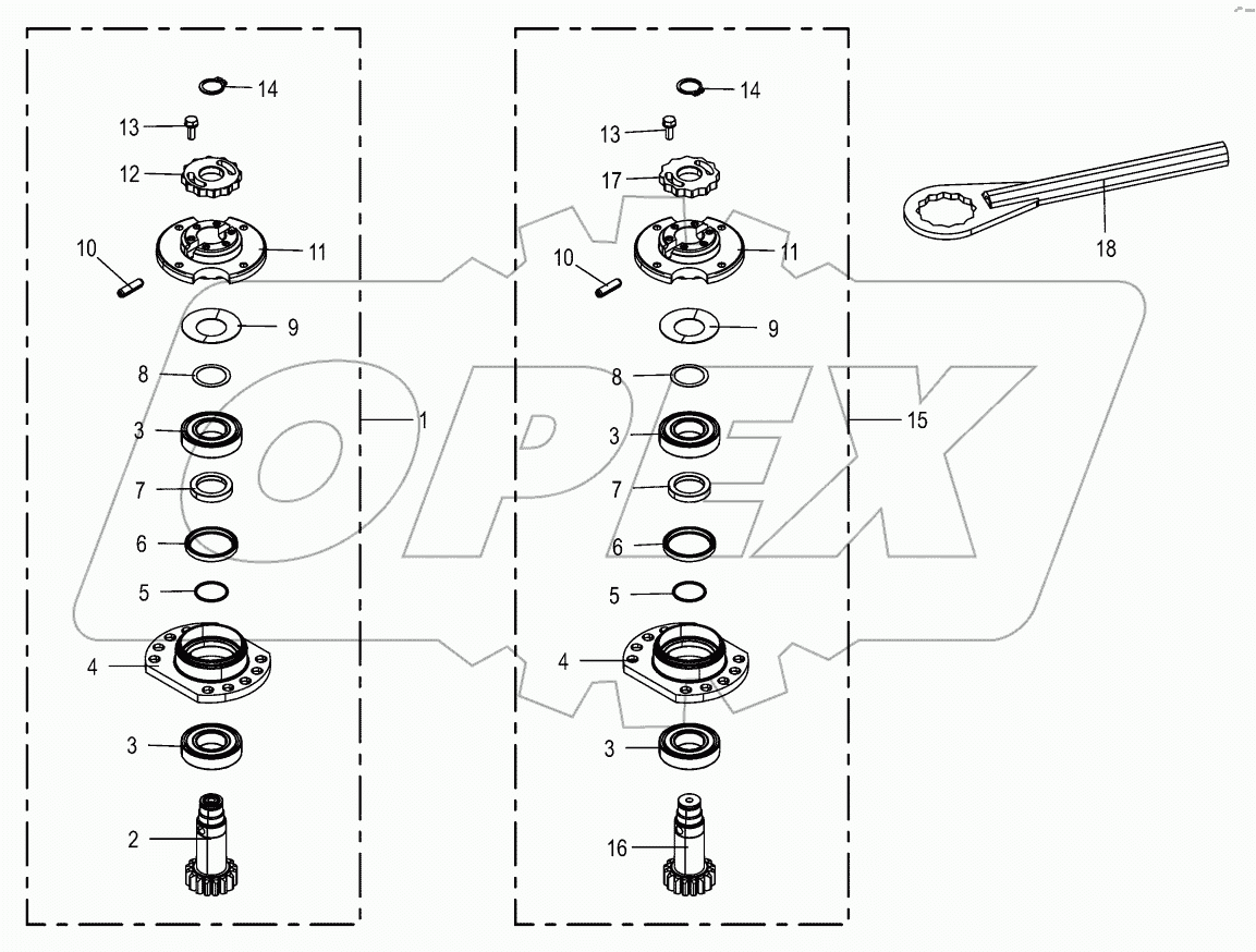 Bearing housing - SafeCut INSIDE