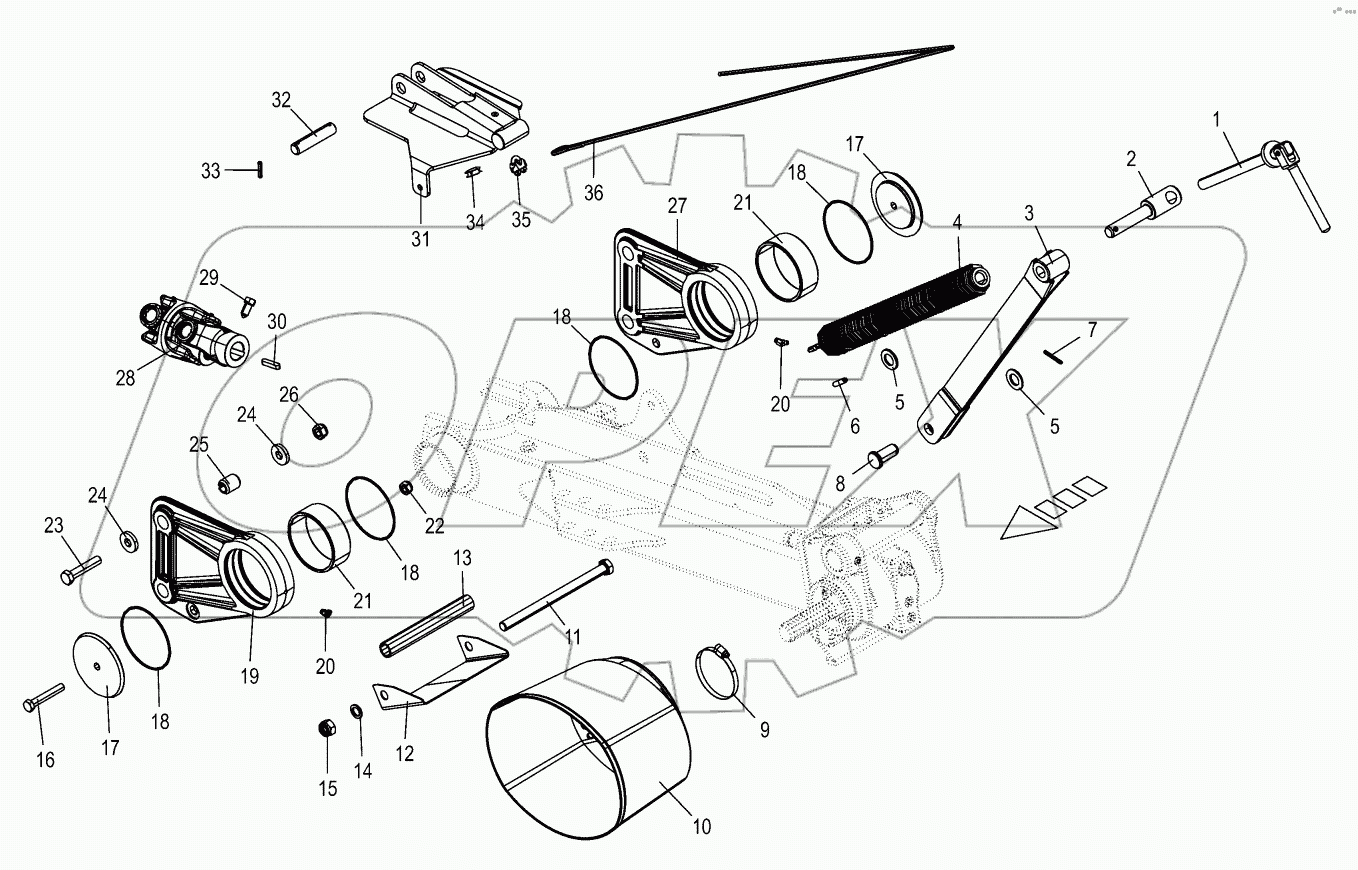 Mounting parts - supporting beam