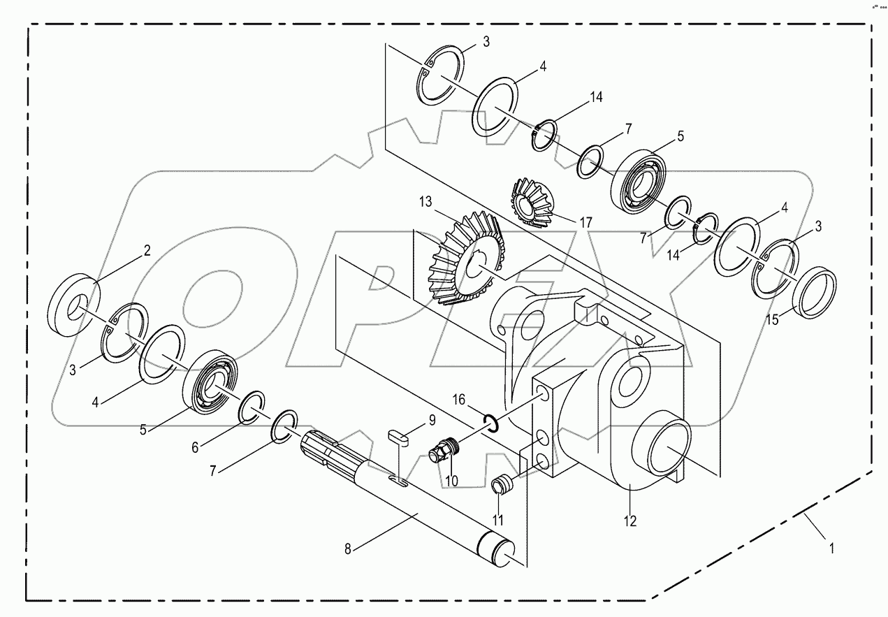 Main gearbox 540 U/min -green