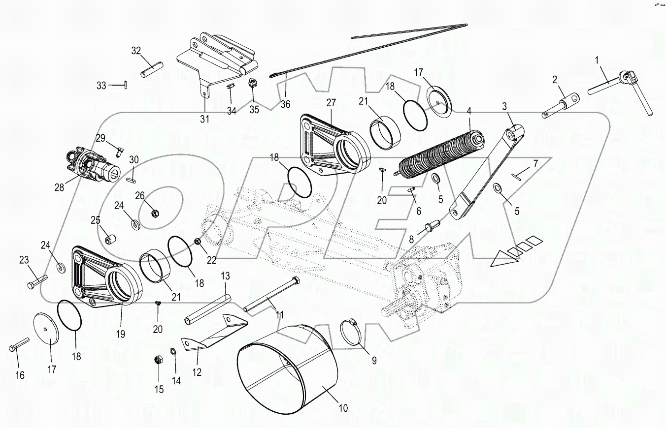 Mounting parts - supporting beam