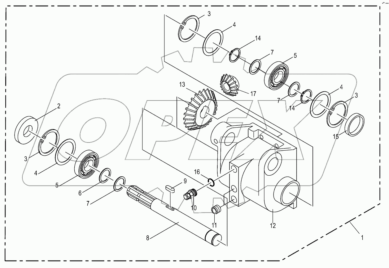 Main gearbox 540 U/min -green