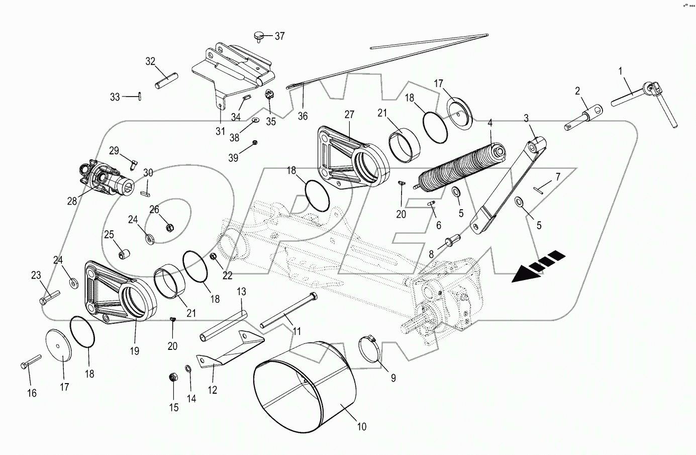 Mounting parts - supporting beam