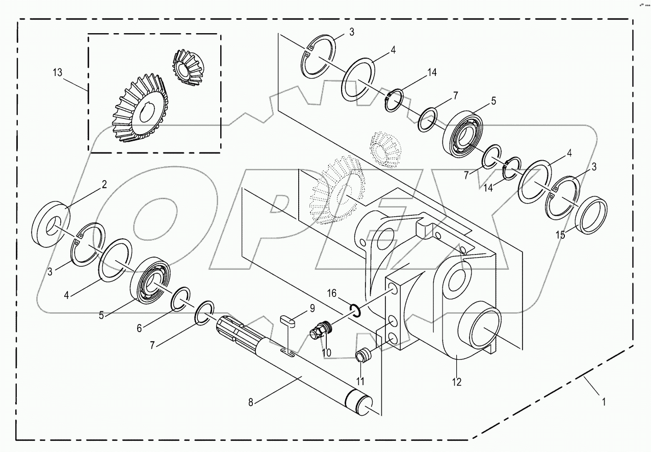 Main gearbox 540 U/min -green