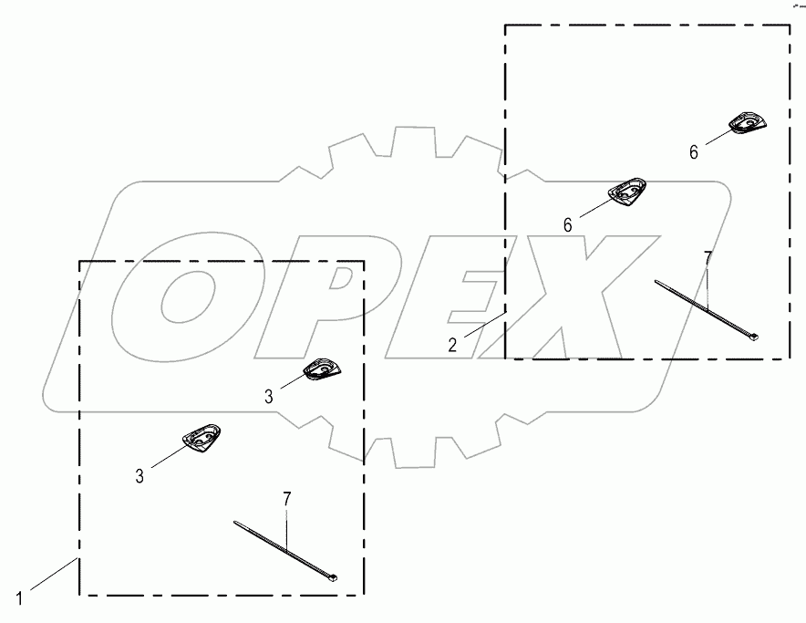 Prot. for blade retaining screw 2-set