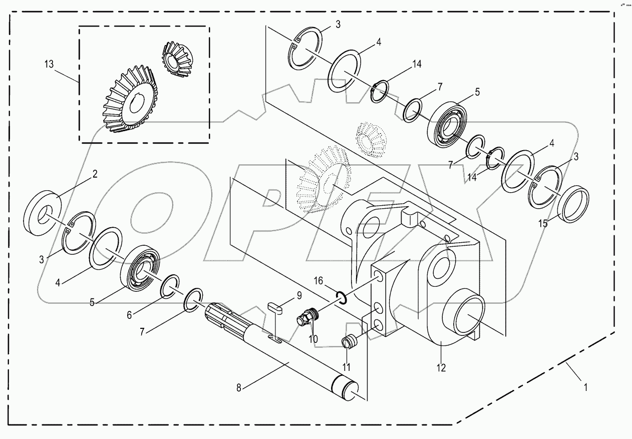 Main gearbox 540 U/min -green