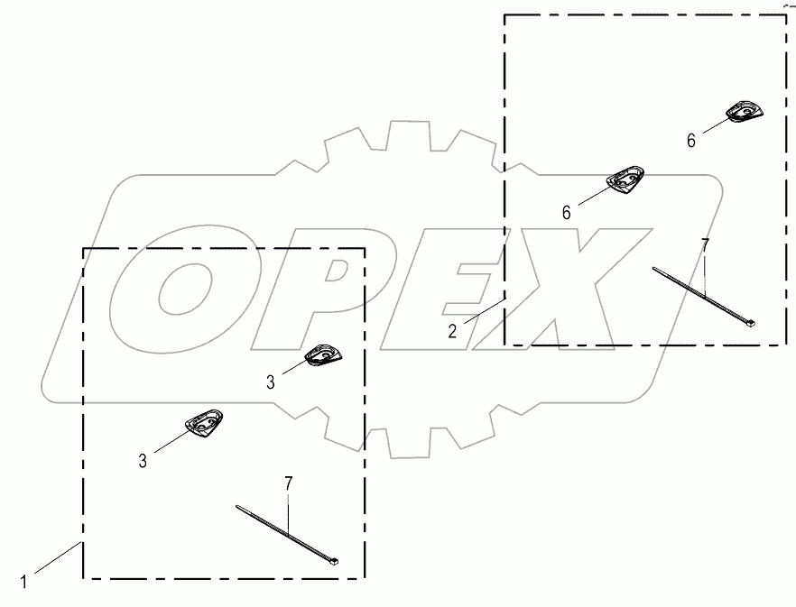 Prot. for blade retaining screw 2-set