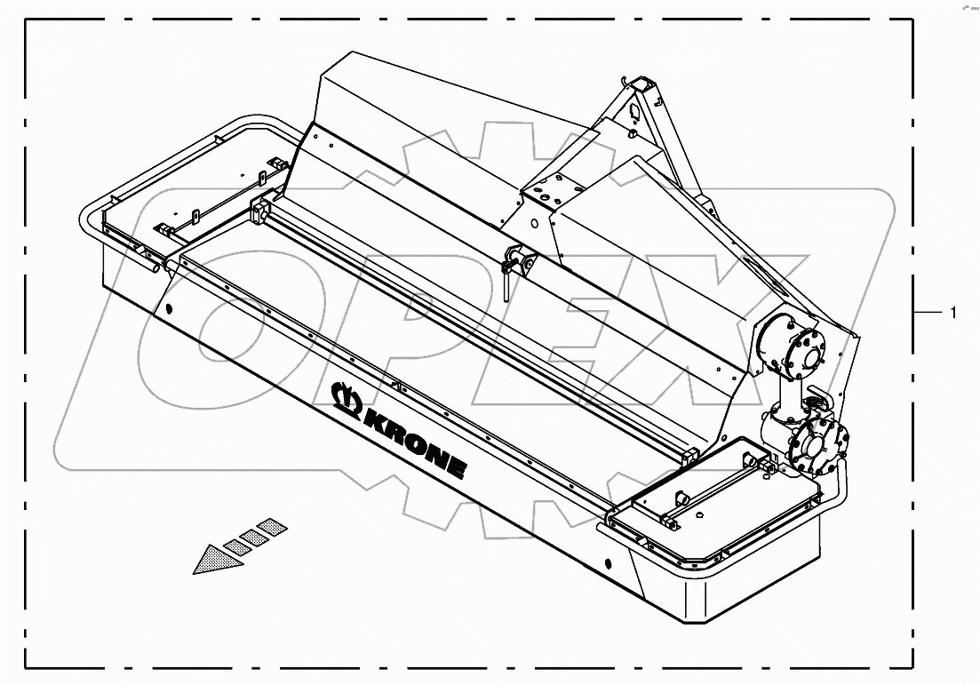 Per mower unit front (CV)