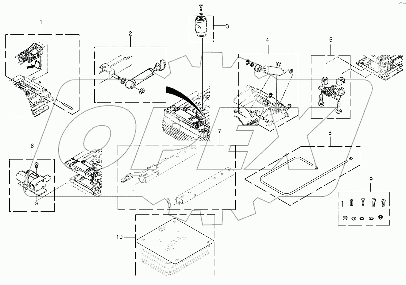 Wear parts - driver's seat