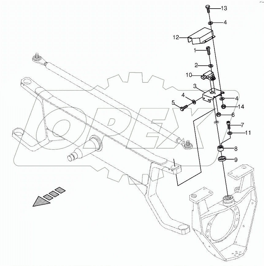 Steering axle - automatic pilot-optional