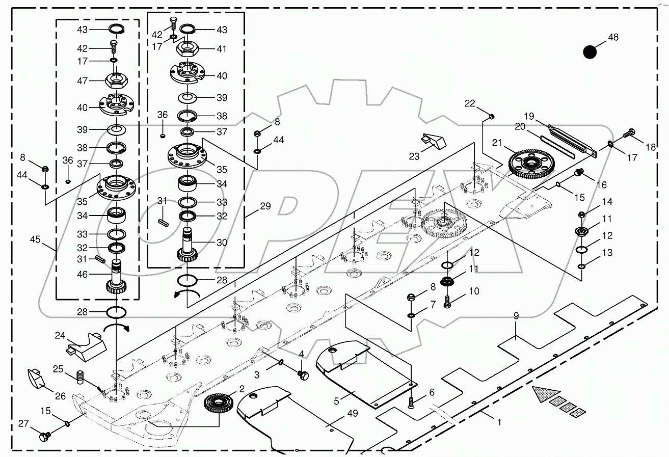 Cutter bar - SafeCut INSIDE - front -CV