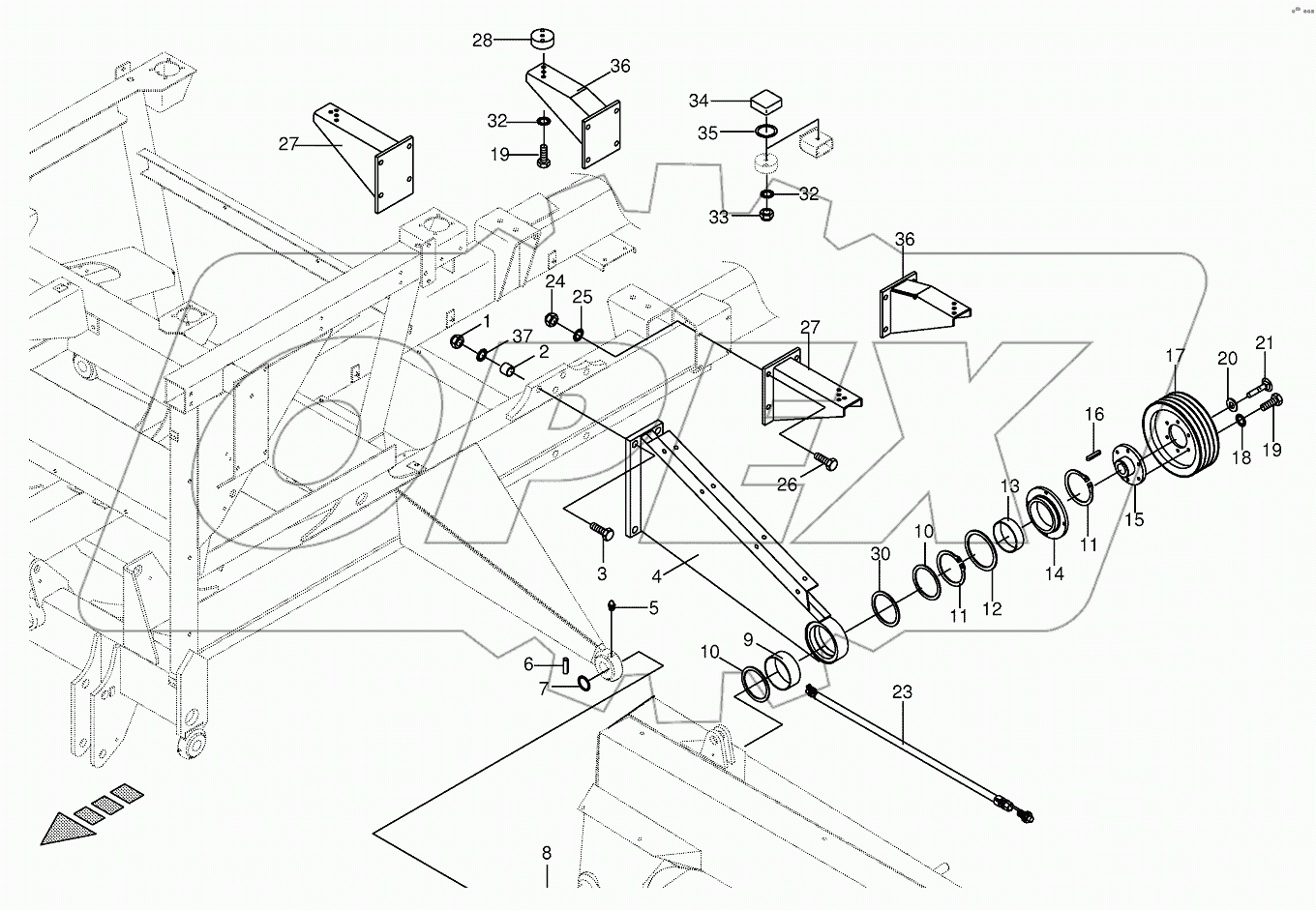 Cantilever - left/right