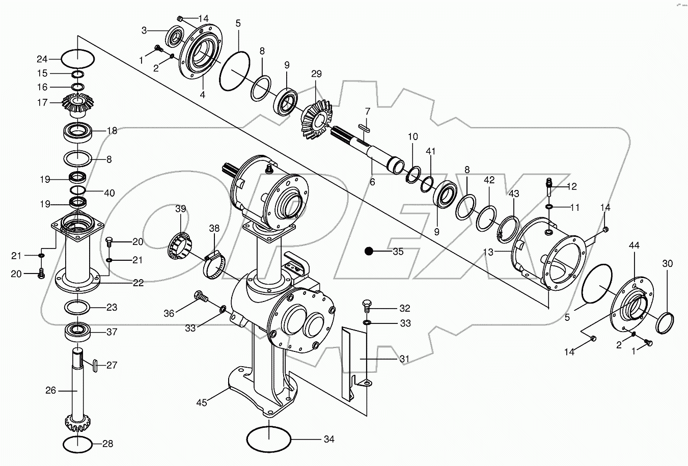 Transmission part II - front