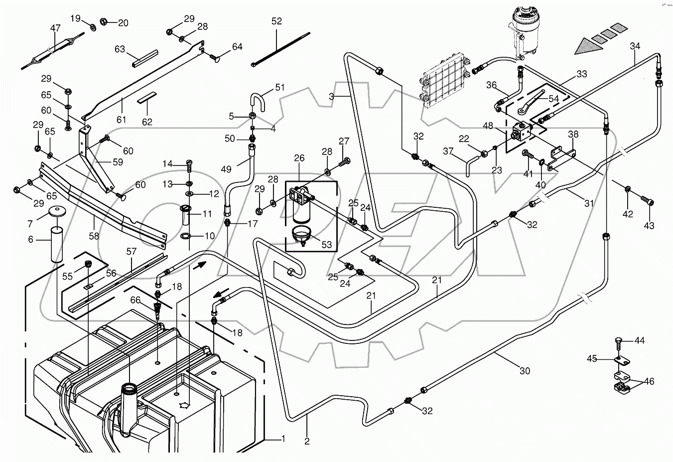Diesel fuel tank cpl.